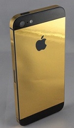 Золотой стикер для iphone 5